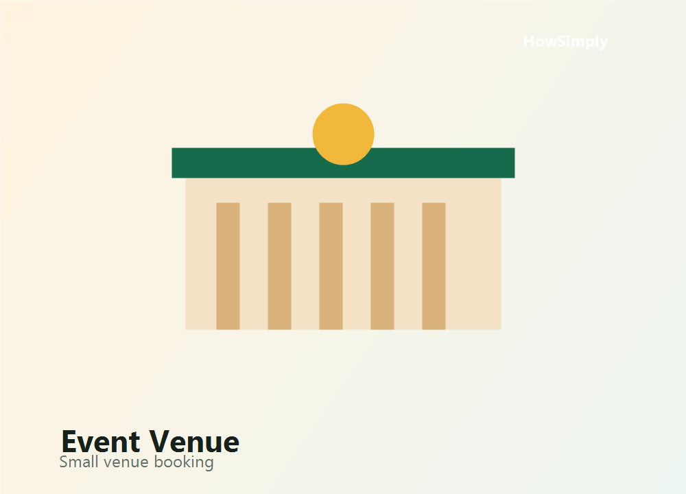 Small Event Venue Booking